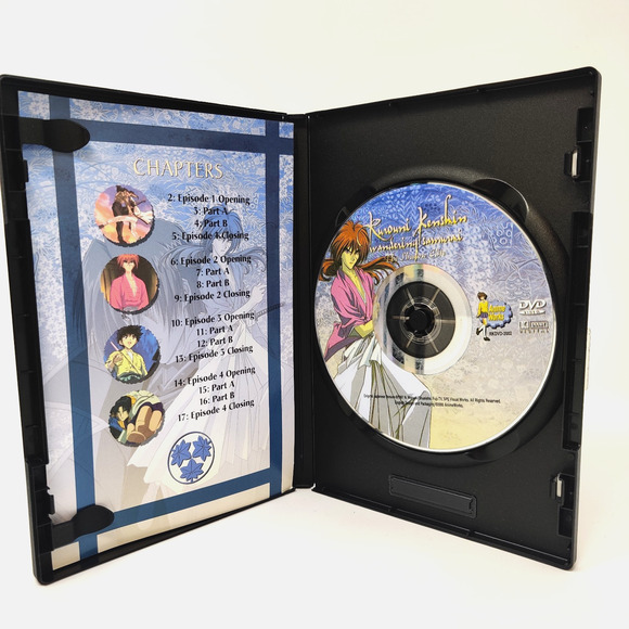 Rurouni Kenshin 3 Anime DVDs Rare Ice Blue Eyes Shadow Elite Battle in Moonlight - Picture 6 of 16